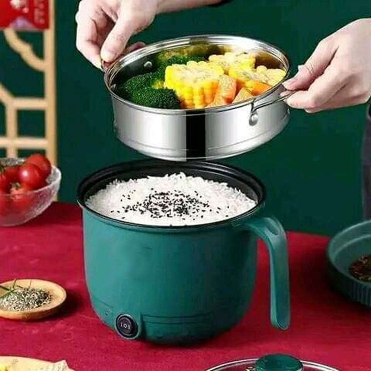 Electric Cooking Pot Multifunction Non-stick Pan Cooker Machine 2