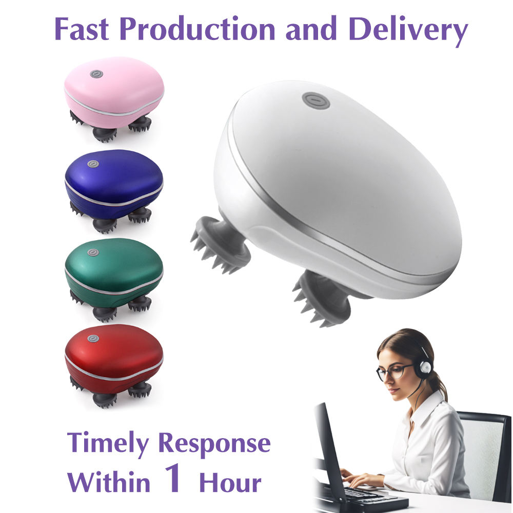Electric Scalp Massager Portable Head Scratcher with Tissue Kneading Nodes 2